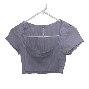 Free People Lavender Crop Top